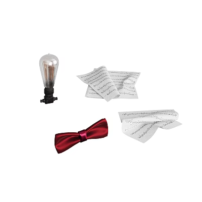 Modern jewelry combination 3d model