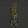 Military Truck With Multi Antenna Structure On Roof For Communication