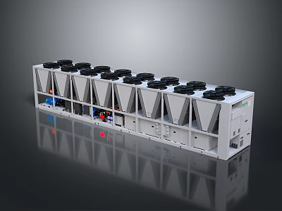 Modern Display Shelf With Multiple Tiers And Black Top Storage Compartments 3d model