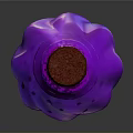 Food Grade Purple Glass Bottle With Cork Stopper For Storing Edible Oils And Spices