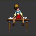 Robot Puppet Man Machine Puppet Woman Hanging Line Puppet Figure Game Figure Game Character 3d model