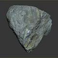 Natural Blue Green Yellow Veined Stone With Rough Surface For Decorative Use
