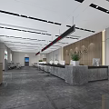 Modern Hall Certificate Service Hall 3d model