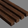 Modern Wood Pillar Old Wood Old Wood Wood Member 3d model