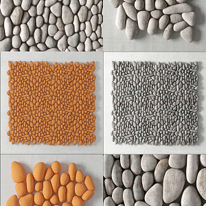 Modern pebbles 3d model