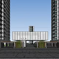 Modern Gate Entrance Gate 3d model
