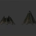 Four Unique Textured Metal Conical Sculptures For Artistic Decor Display Pieces