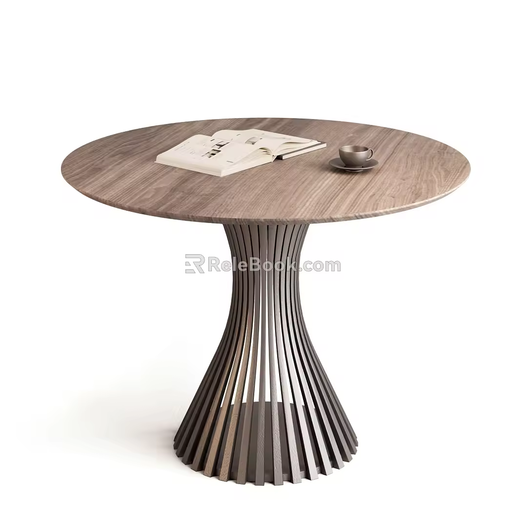 Negotiation table Round table 3d model