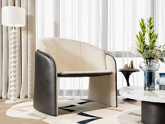 Modern Leisure Chair Single Chair Sofa Chair Living Room Chair 3d model