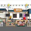 Vibrant Market Stalls With Tang Mihua And POP SUGAR Featuring Balloon Decorations