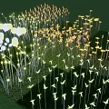 Creative Decorative Lights With Flower Ball And Grass Shaped Designs For Garden Decoration