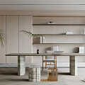Modern study 3d model