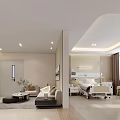 Medical Ward Interior With Sofa Area Hospital Bed And Medical Equipment