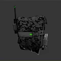 Tactical Weapon Equipment Backpack with Camouflage Pattern Green Indicator Light and Antenna