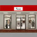 Modern Clothing Store Interior With Displayed Clothes Mannequins And Clothing Racks
