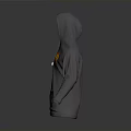 Gray Casual Hoodie With Vibrant THRASHER Lettering And Front Pocket Design