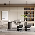 Modern study 3d model