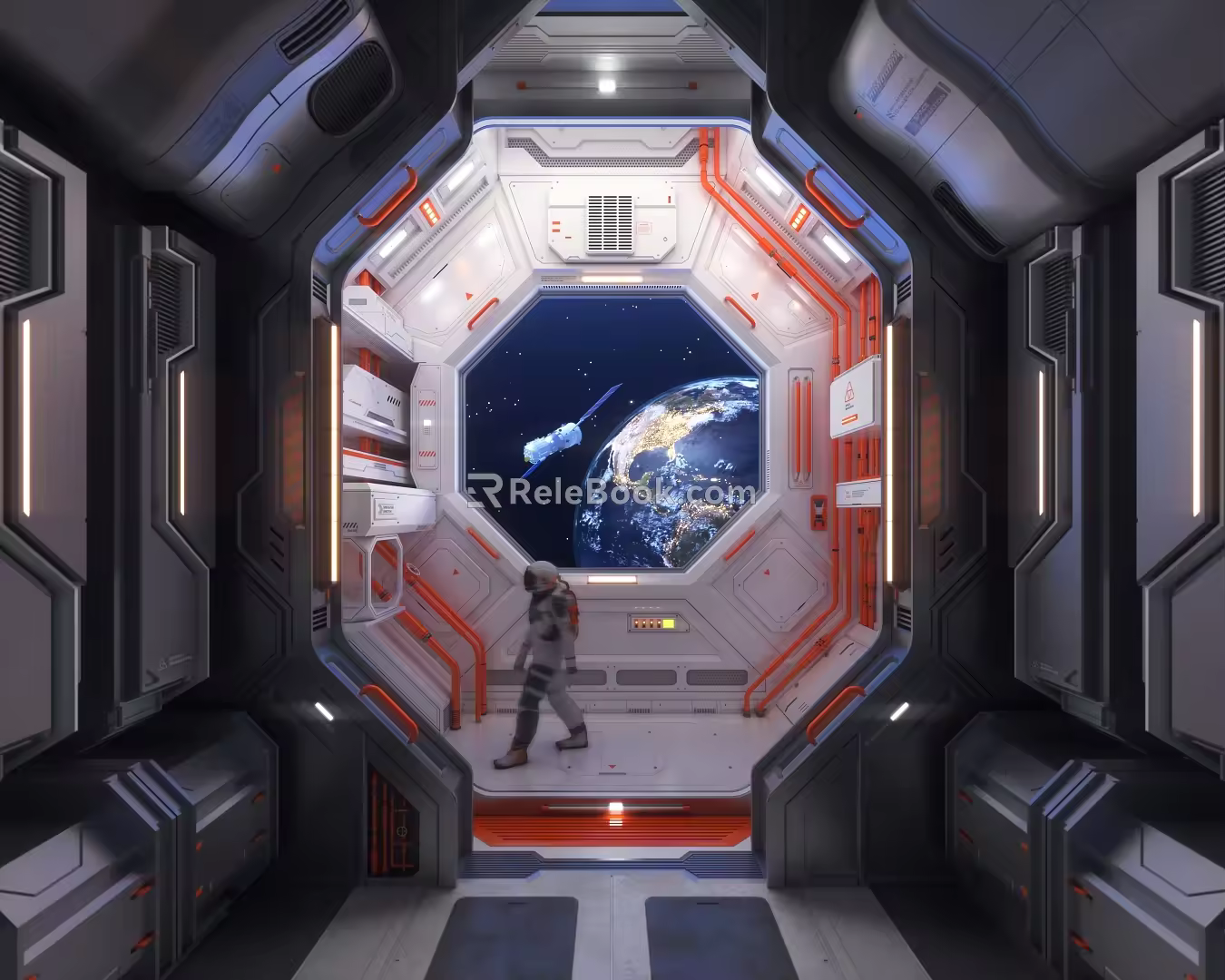 Sci-fi Space Station Space Capsule Spaceship Space Capsule Interior Sci-fi Scene Spaceship Sci-fi Game 3d model
