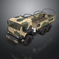 Military Camouflage Tank Featuring Detailed Exterior And Heavy Duty Tracks Design