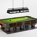 Premium Wooden Billiard Table Sports Equipment With Green Felt Surface Balls And Cue Stick