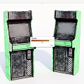Modern game machine Old game machine 3d model