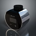 Turbo Sleek Modern Black And Silver Household Item With Button Design