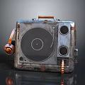 Jukebox Old-fashioned record player film machine Old-fashioned film player record player Old-fashioned record player music equipment 3d model