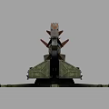 Air Defense Missile Tracking Missile Military Weapon Rocket Military Games 3d model