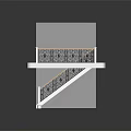 Modern Staircase Railing Design With Wrought Iron Patterns And Wooden Trim