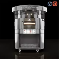 Cuppone Ciotto Stainless Steel Commercial Pizza Oven With Control Panel And Wheels