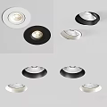 Modern Downlights And Spotlights In Black And White Design For Interior Lighting