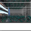 Modern Fitness Gym With Spin Bikes Spacious Workout Space And Bright Windows