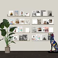 Books Book Shelf Book Shelf Books and Journals Books and Magazines 3d model