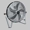 Air Cooler Fan With Metal Stand Black Blades Metal Grill And Effective Ventilation