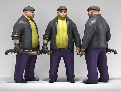 Modern Game Characters 3d model Modern Game Characters 3d model