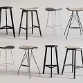 Modern Bar Stools With Various Designs Metal Wooden Frames And Comfortable Seats