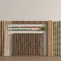Natural Bamboo Strips Panels And Sticks In Different Sizes For Home Decor