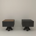 Modern Minimalist Coffee Tables With Brown And Black Tops And Multi Leg Bases