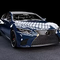 Blue Lexus Sedan With Sleek Body Design And Alloy Wheels Features
