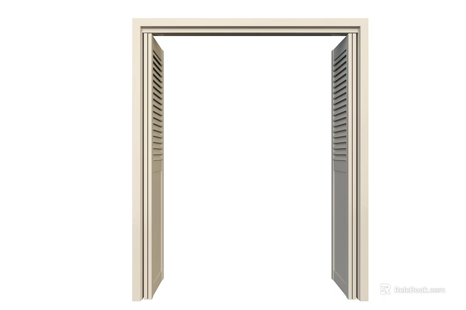 Modern Folding Doors Design For Interior Space Partition And Home Decoration 3d model 
