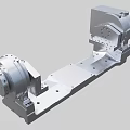 4-axis mechanical arm structure 3d model