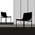 Sleek Modern Dining Chairs With Black Legs In Neutral Tones For Minimalist Interior