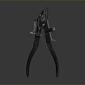Pipe pliers vise bench vise wrench tool hardware tool processing tool furniture 3d model