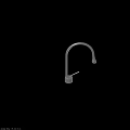 Modern Stainless Steel Faucet With Curved Spout And Single Handle Design