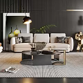Elegant Modern Living Room Interior With Black Walls White Sofa And Geometric Pattern Rug