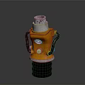 Orange Heavy Duty Hydraulic Jack With Pressure Gauge Black Handles And Stable Base
