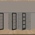 Different Styles of Folding Doors Including Wooden Louvered and Black Frame Designs