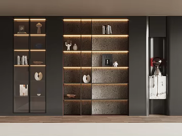 Modern minimalist bookcase (ID:ggaeh141502)