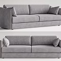 Modern double sofa 3d model