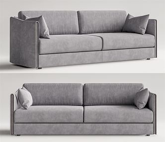 Modern double sofa 3d model